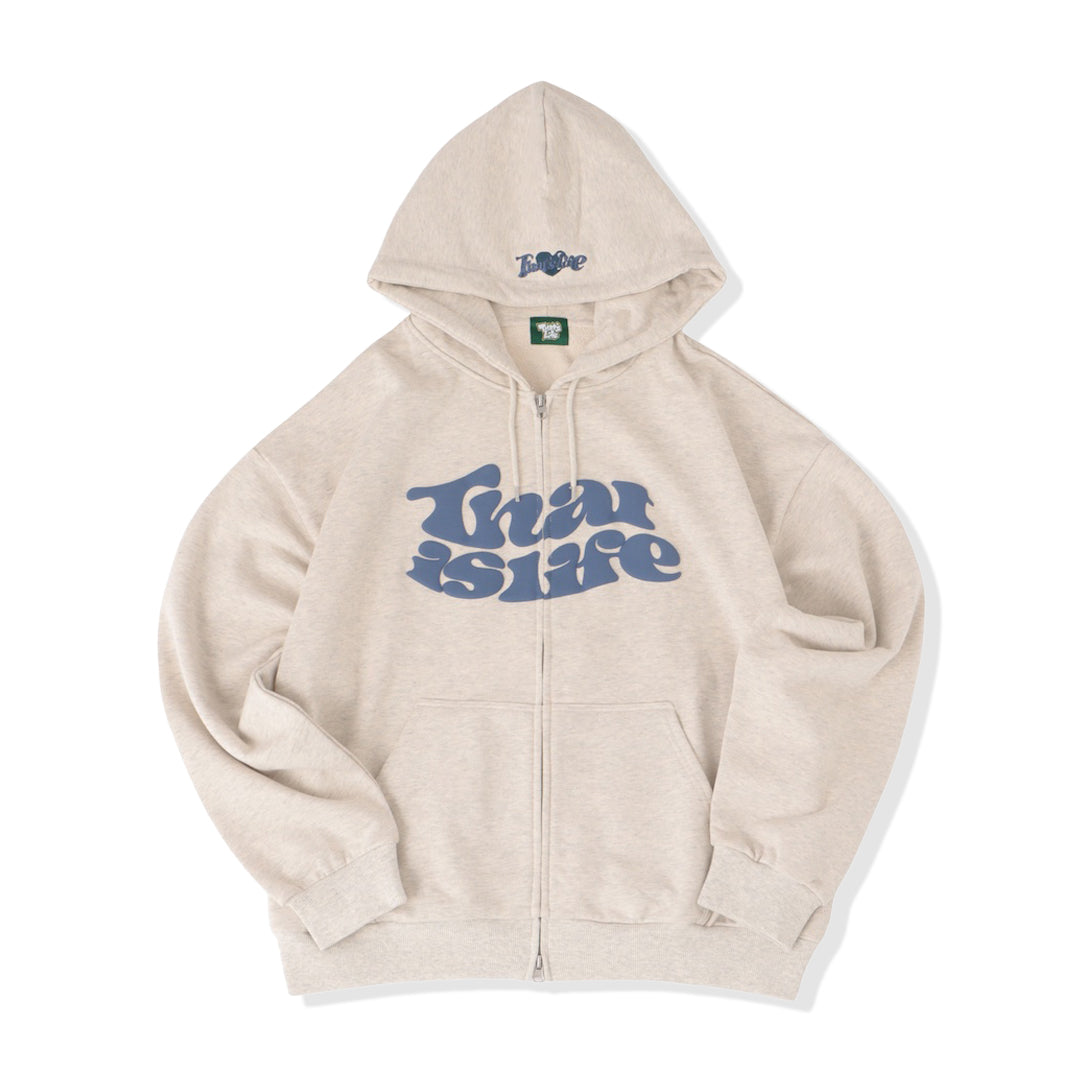 HEAVY WEIGHT 12.0oz FRONT LOGO ZIP HOODIE