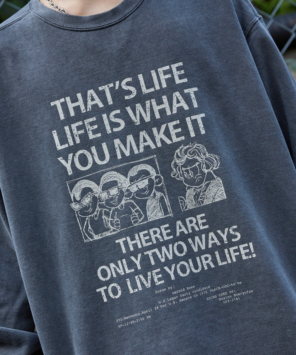 90s Vintage styles pigment sweat “BEETHOVEN”