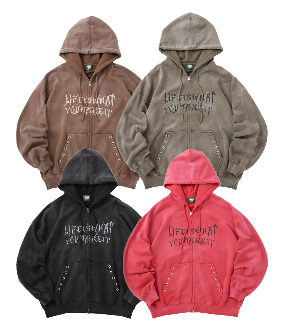 Vintage styles URBAN SCARS zip hoodie free