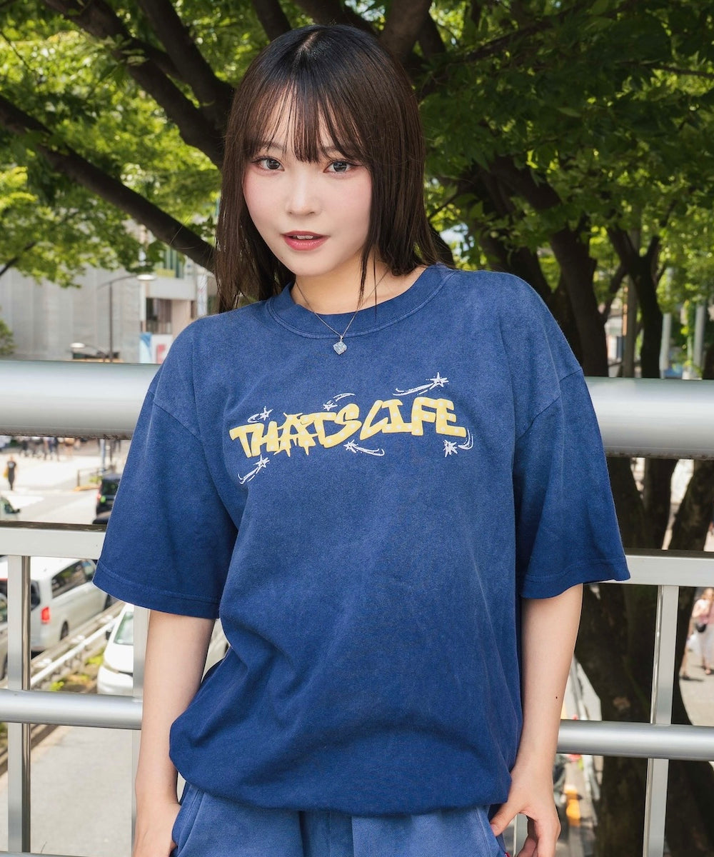 Vintage fade Wave logo Drawcode tee