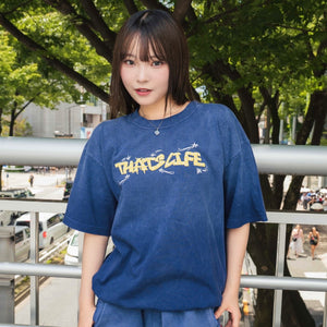 Vintage fade Wave logo Drawcode tee