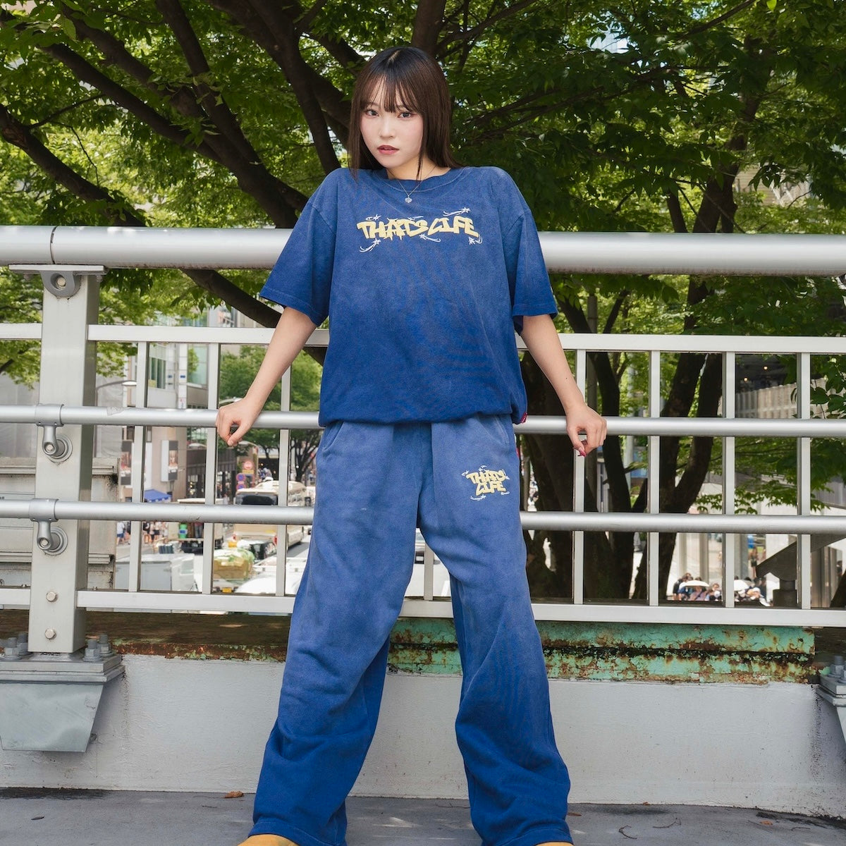 Vintage fade Wave logo sweat pants