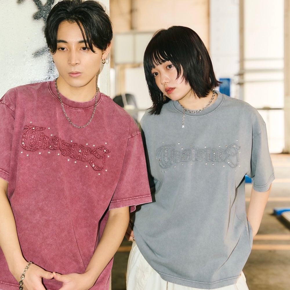 Vintage styles Patch work logo tee