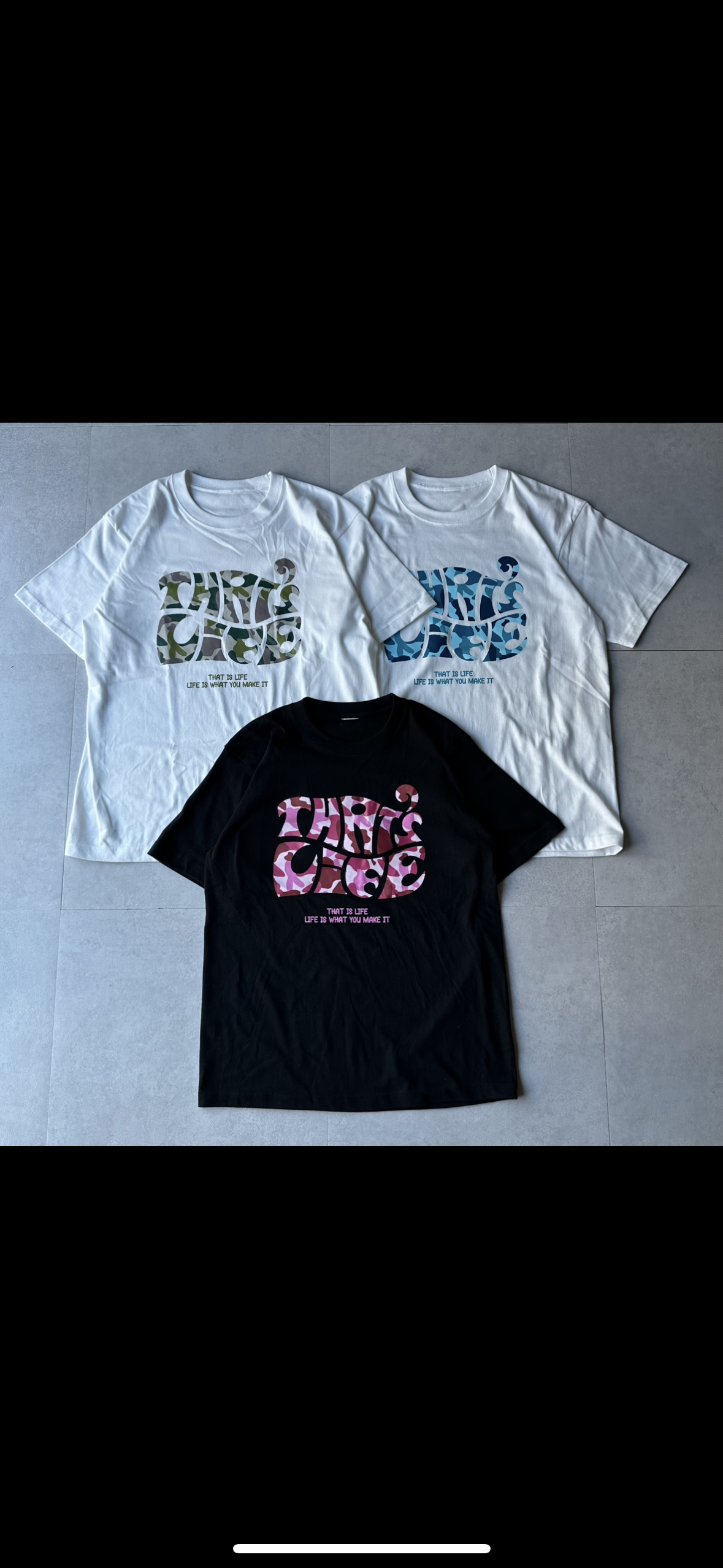 Surf Camo logo front print T-shirt free