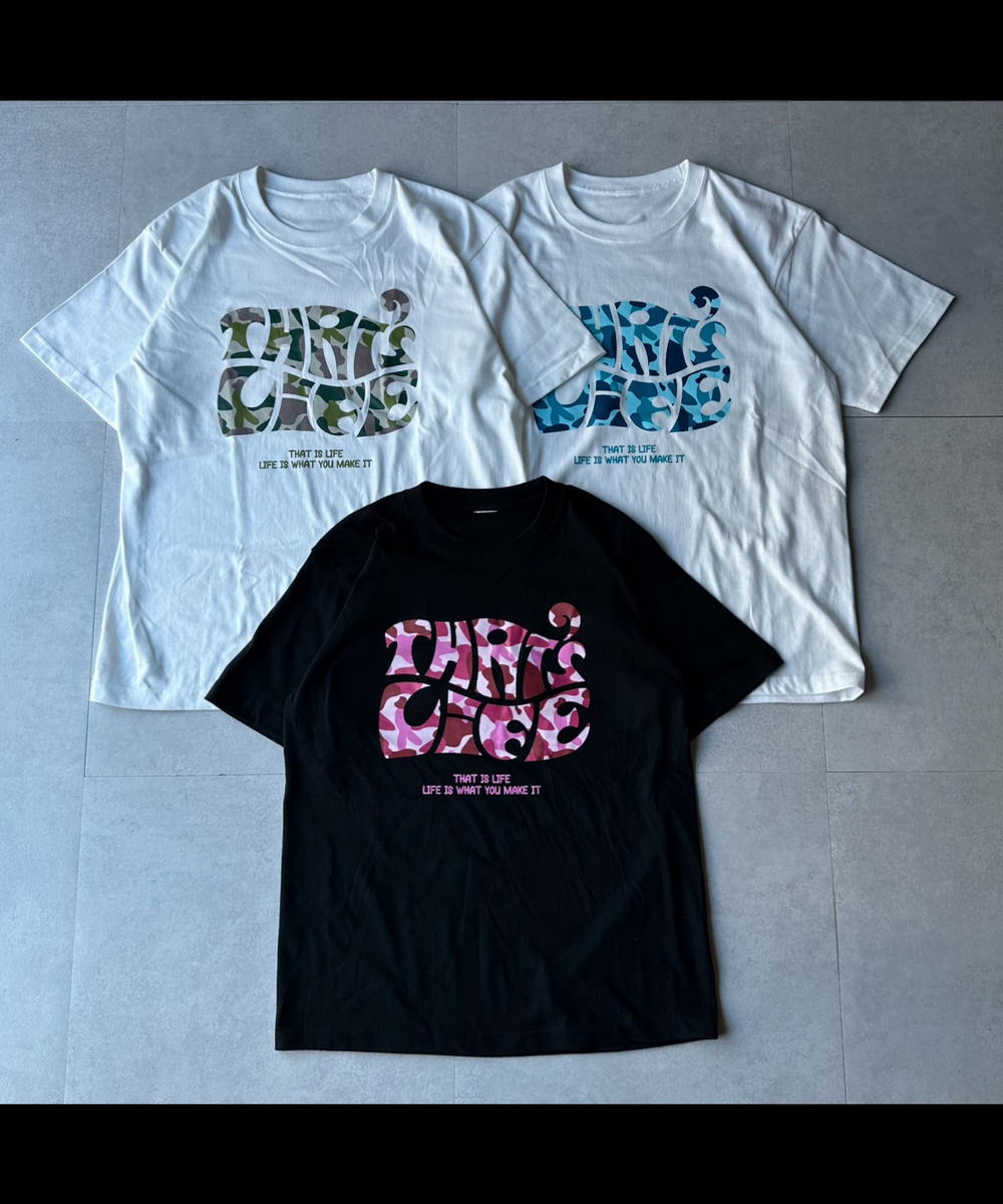 Surf Camo logo front print T-shirt free