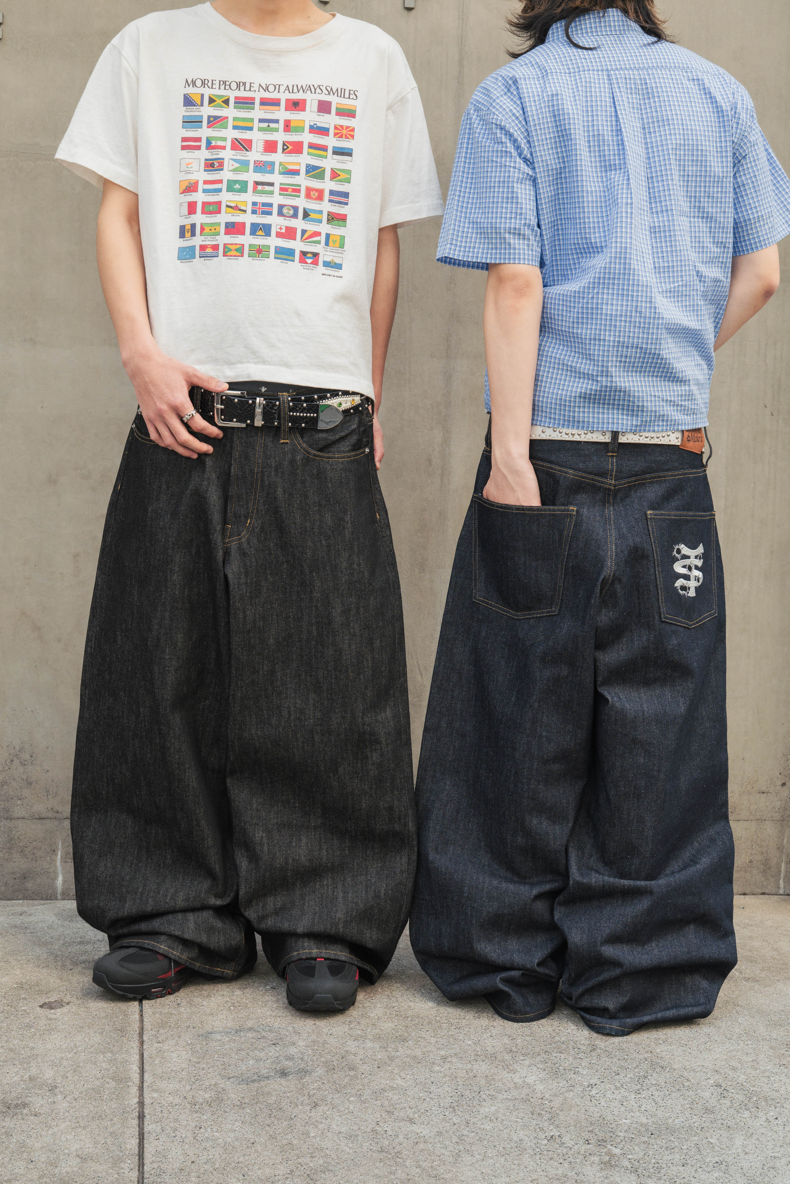 TS logo Rigid Baggy denim free