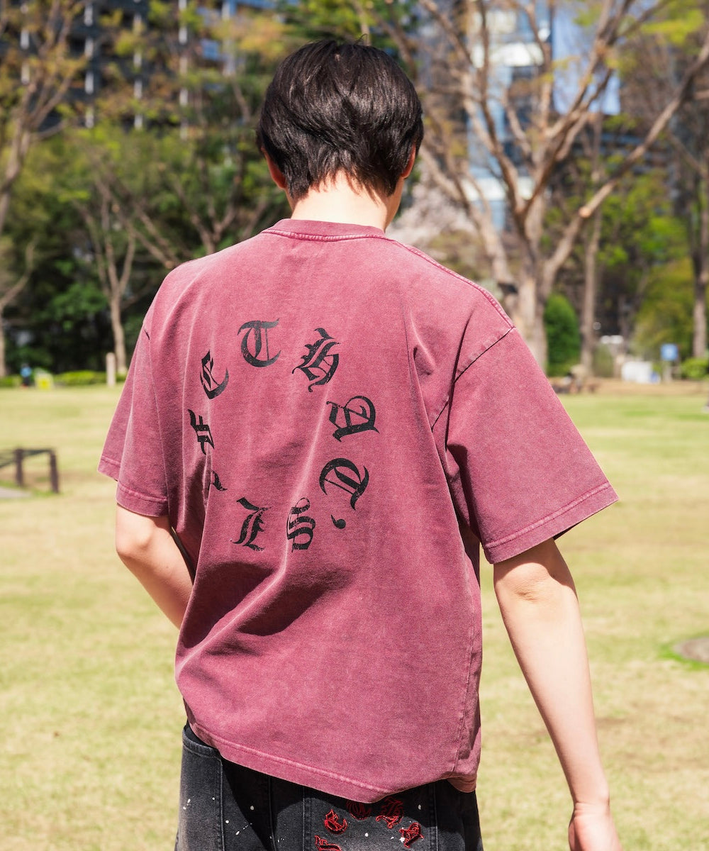 Vintage styles Circle logo tee