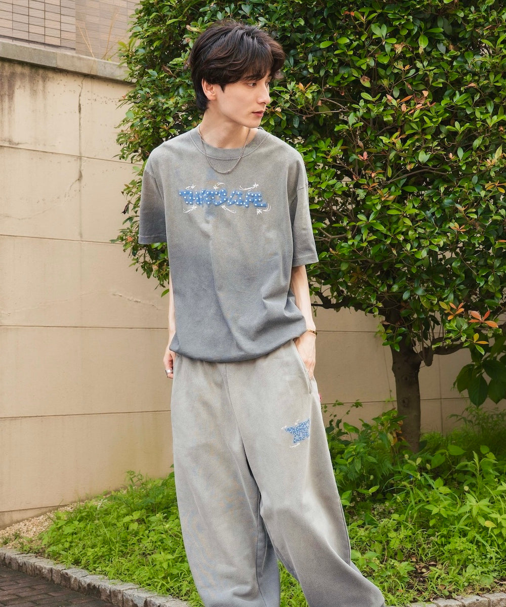 Vintage fade Wave logo Drawcode tee