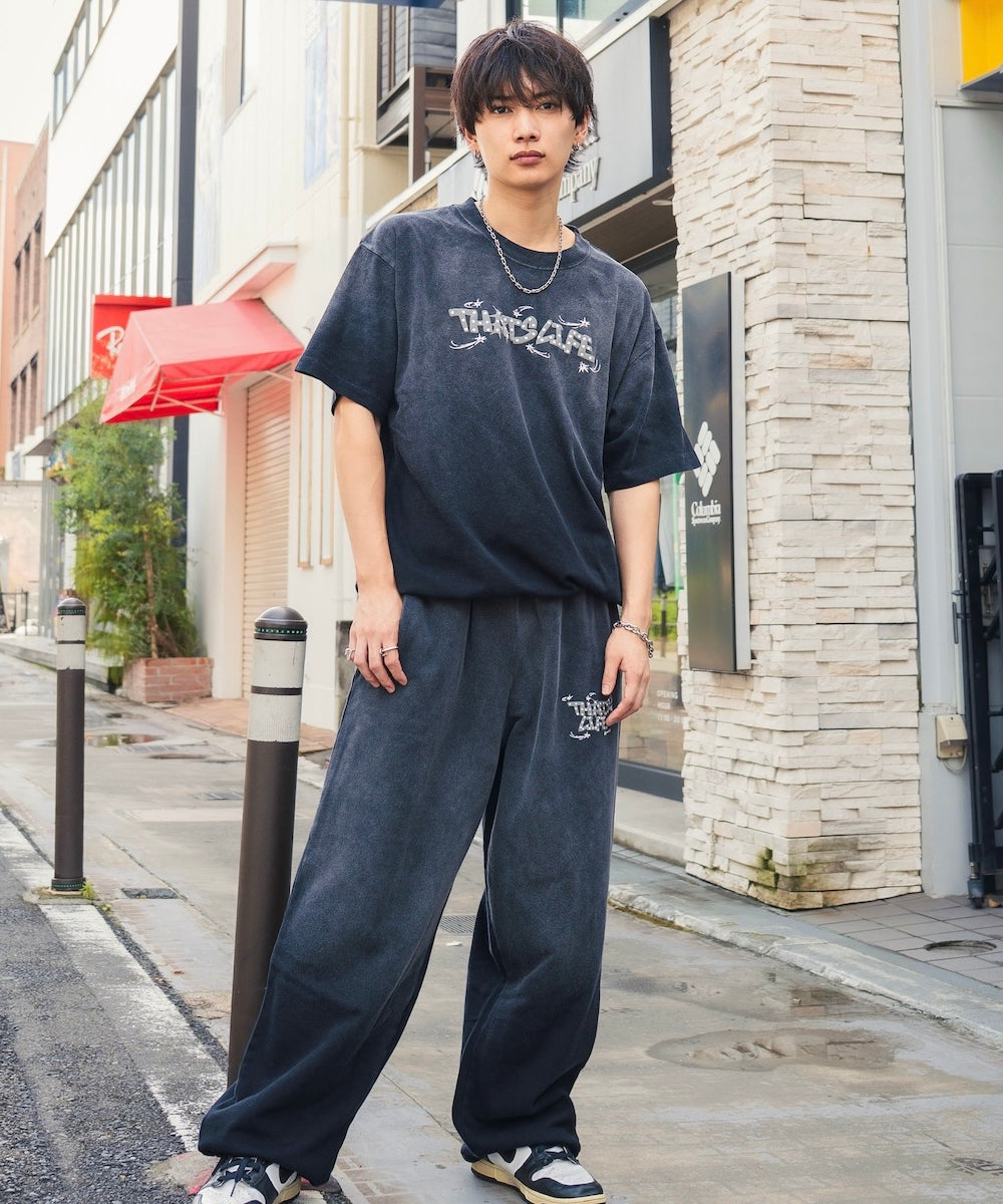 Vintage fade Wave logo Drawcode tee