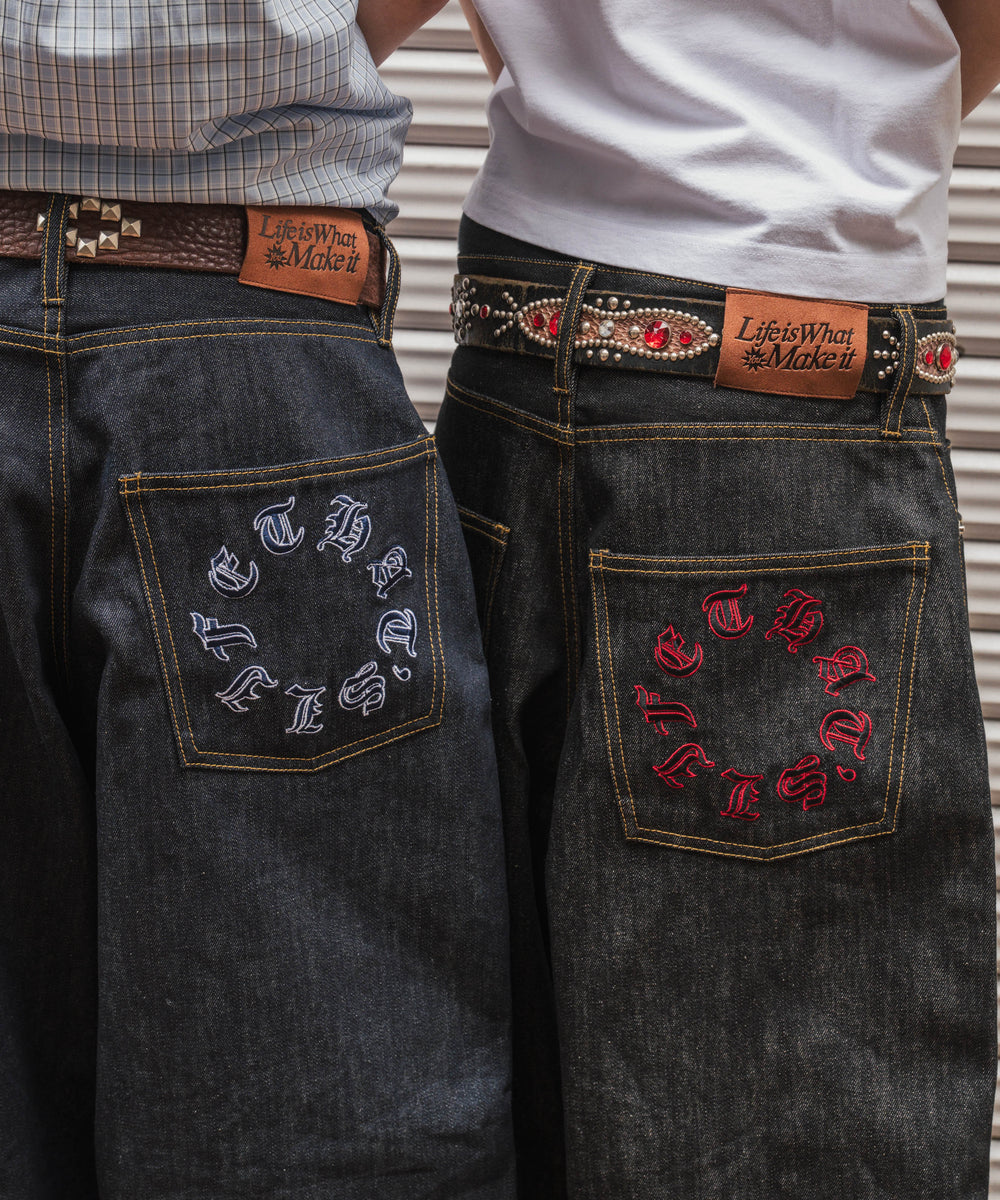 Slab rigid baggy denim free