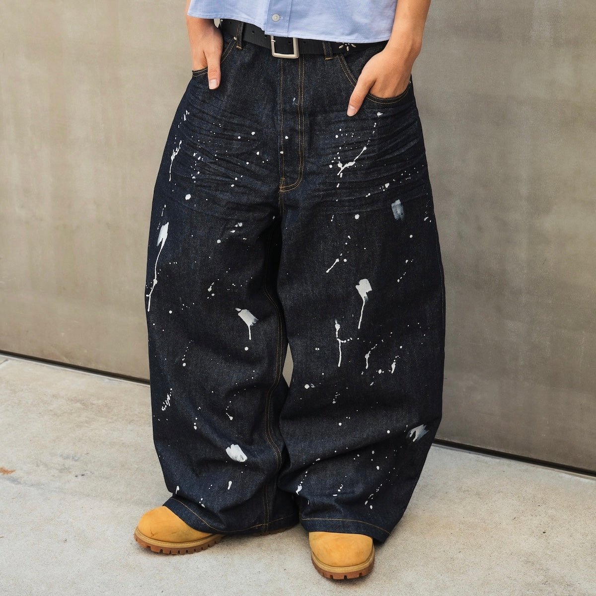 ザッツライフデニムTS logo Rigid Baggy Denim pants TS logo Rigid Baggy Denim pants – That's life online store