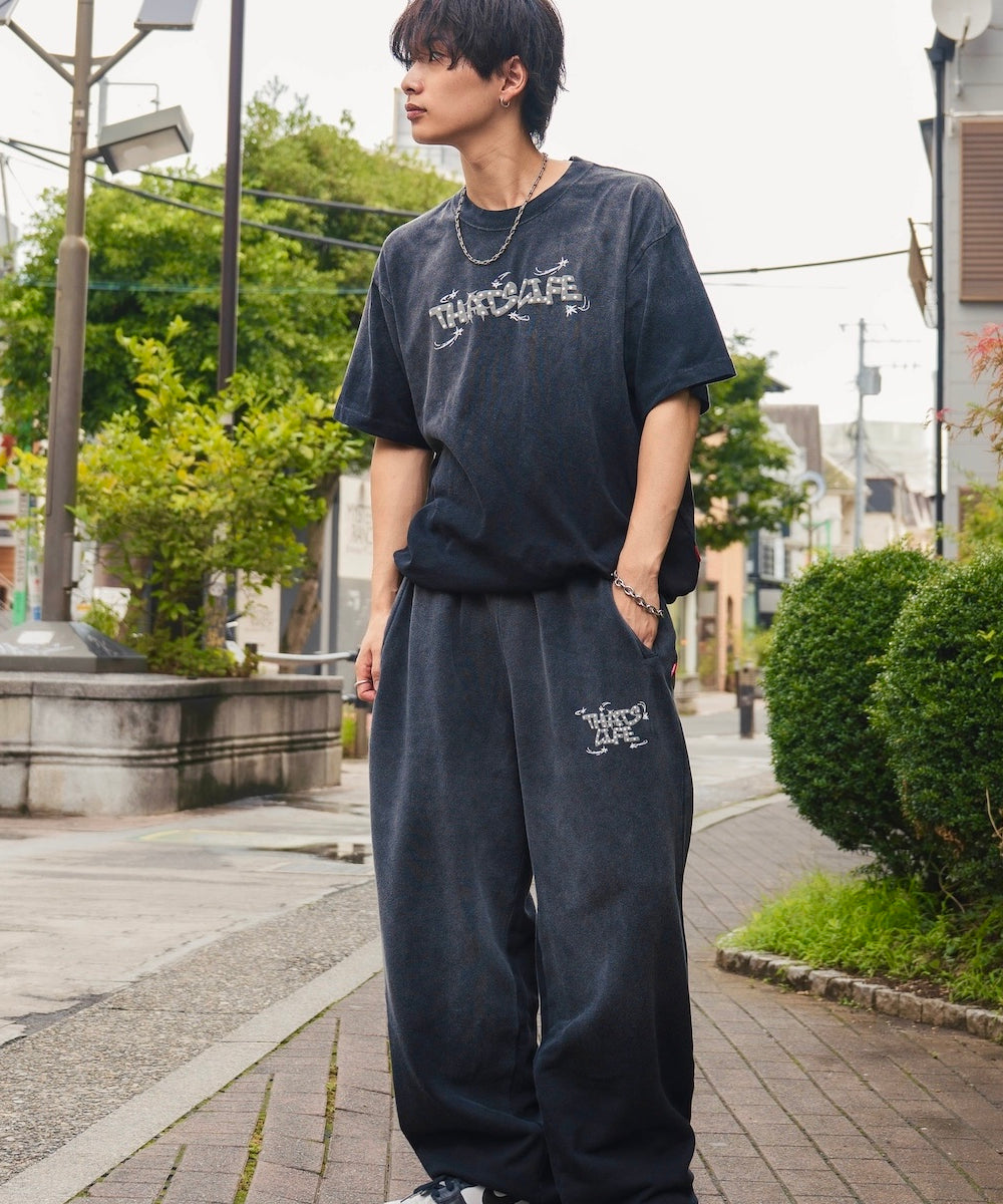 Vintage fade Wave logo sweat pants