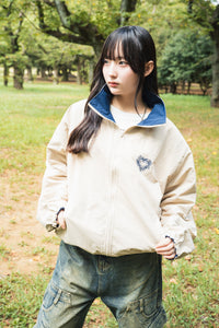 Heart logo 2way Reversible Nylon Jackets free