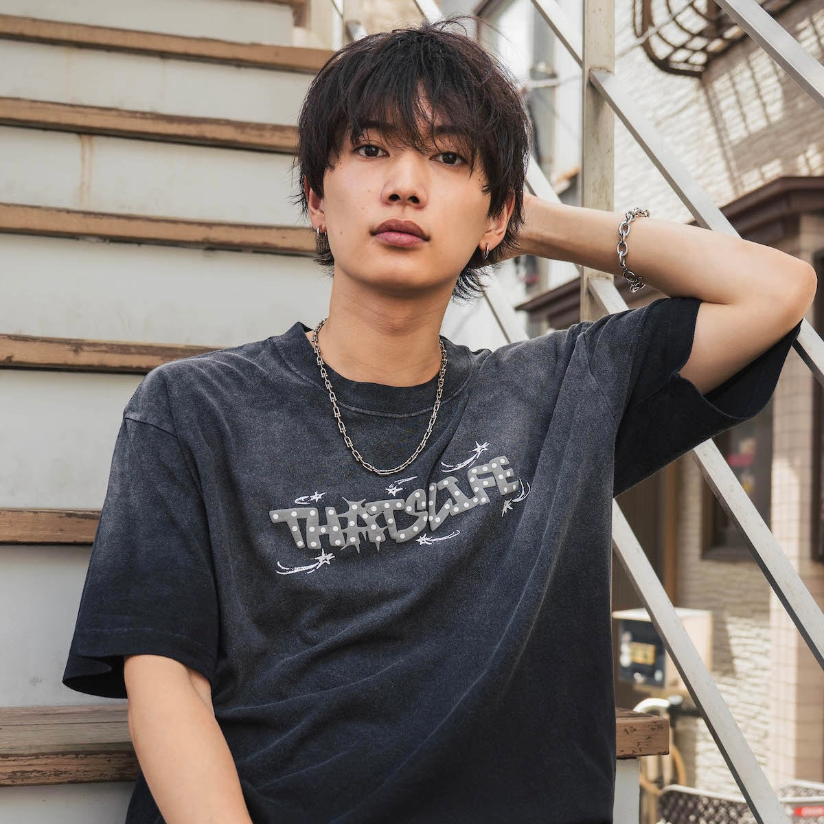 Vintage fade Wave logo Drawcode tee