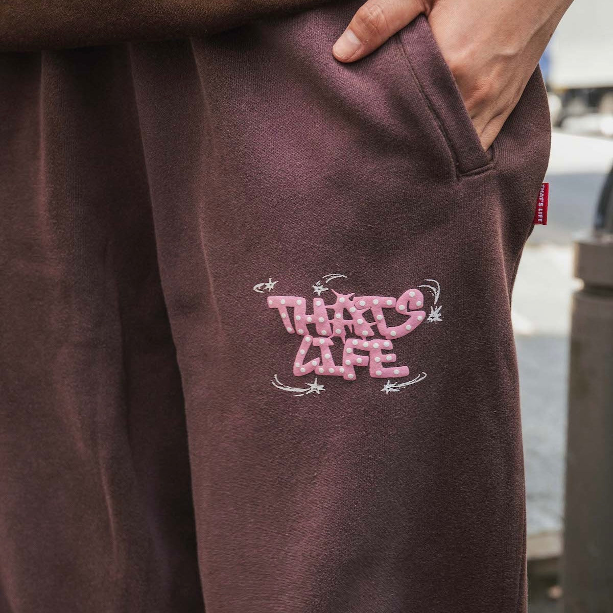 Vintage fade Wave logo sweat pants