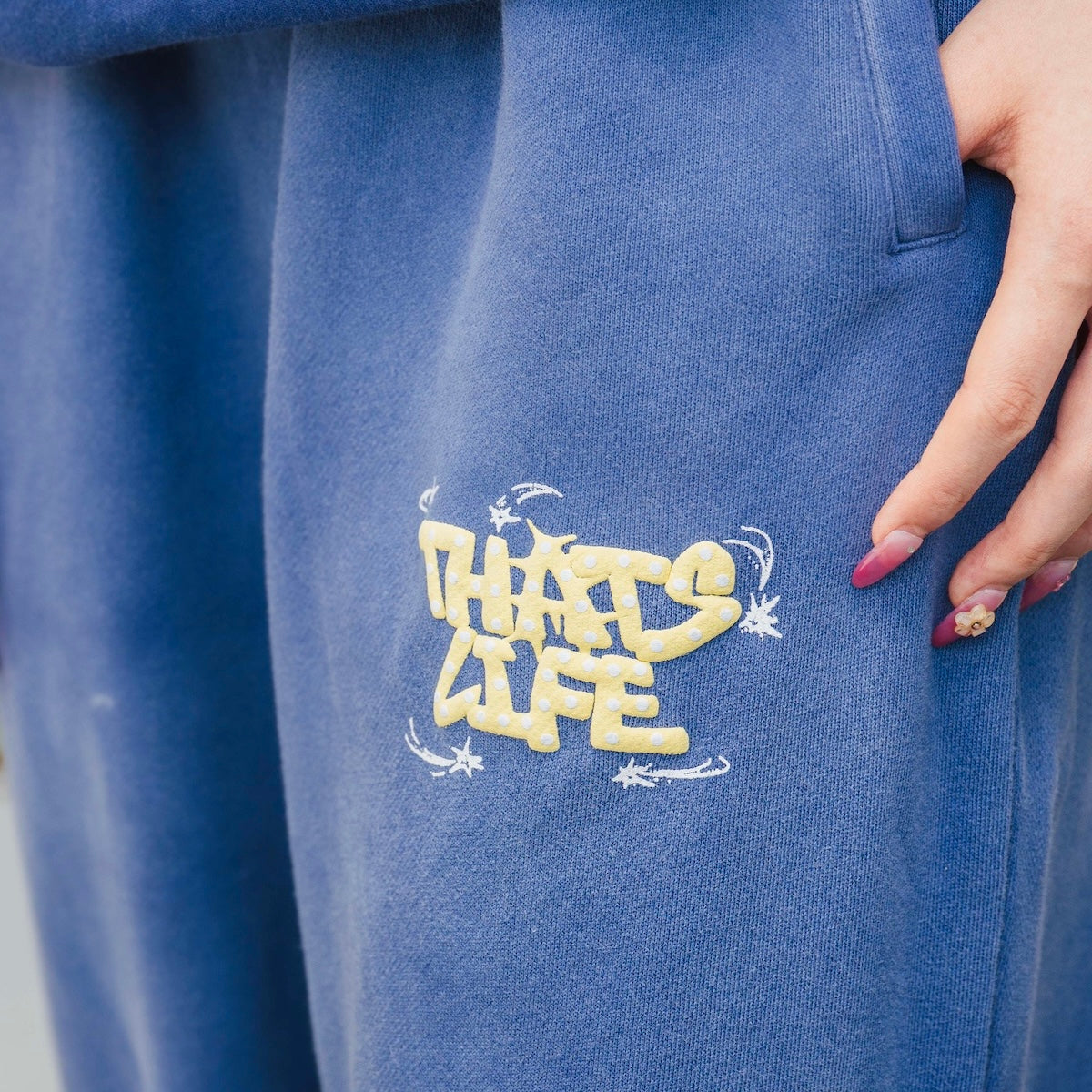 Vintage fade Wave logo sweat pants