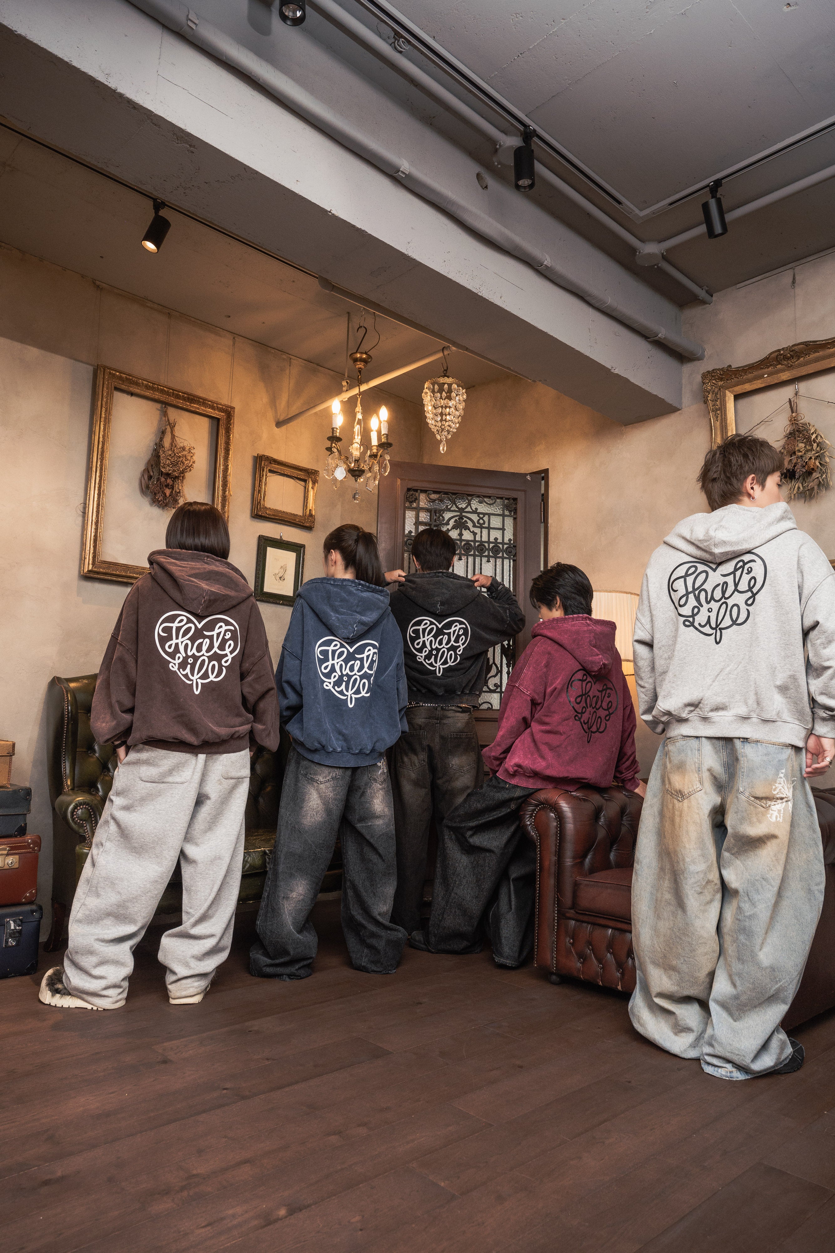 Vintage styles Heart logo zip hoodie free