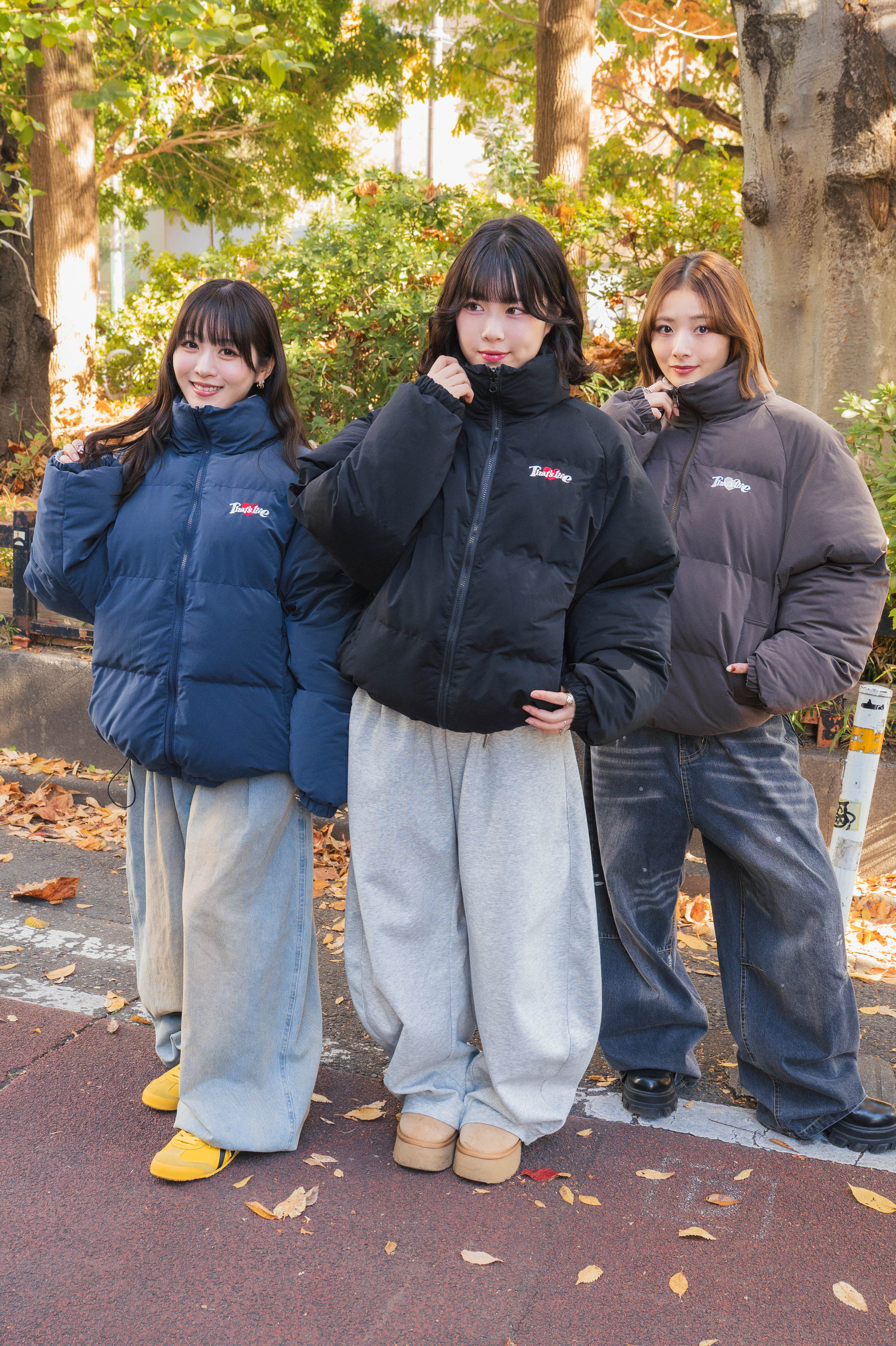Heart logo Reversible Puffer Jackets free