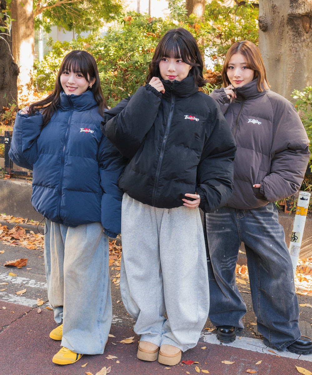 Heart logo Reversible Puffer Jackets free