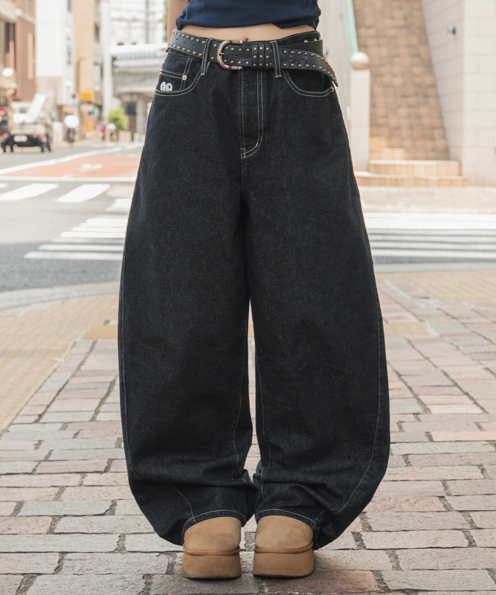 TL heart logo patch One Wash Curved Denim free