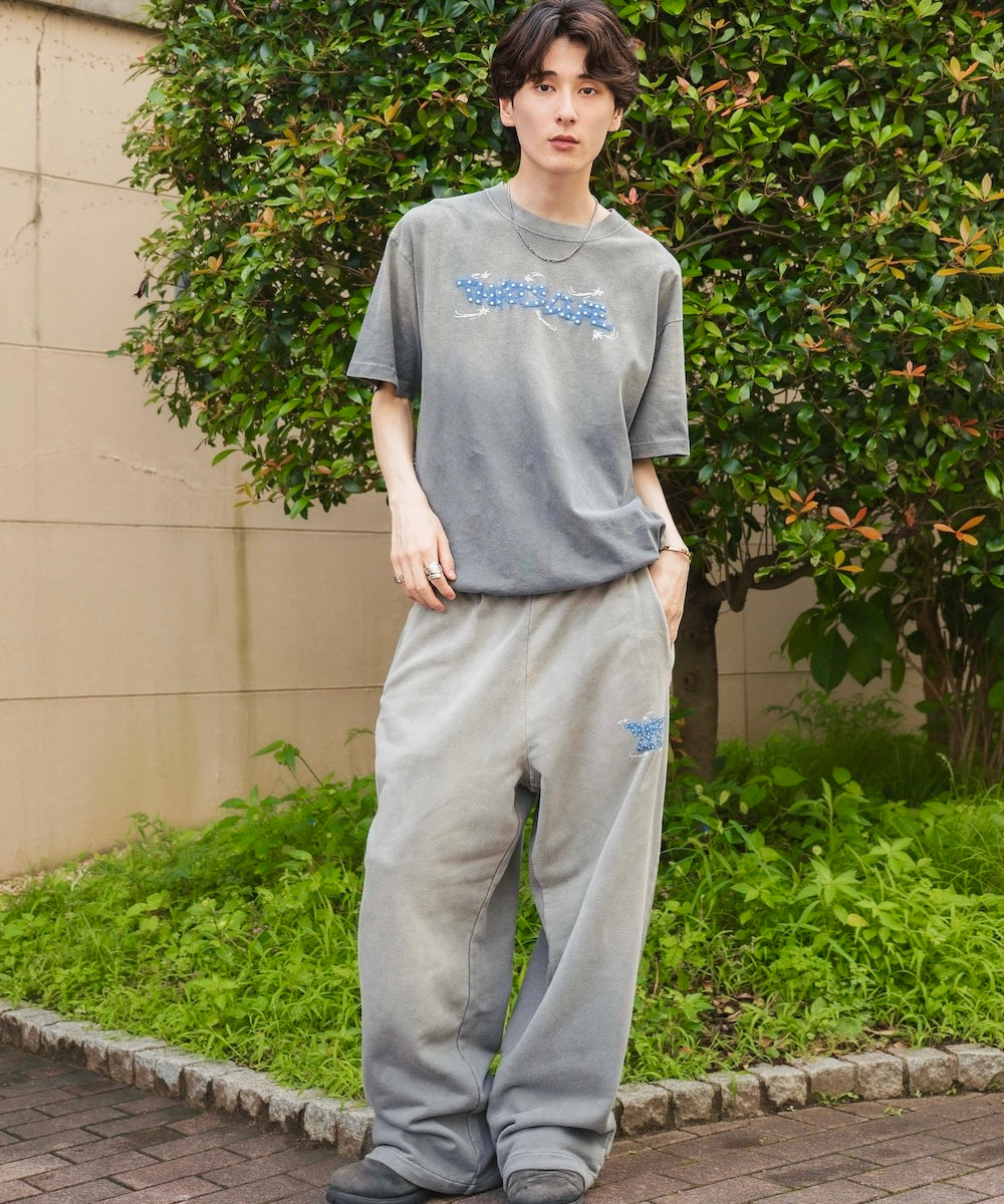 Vintage fade Wave logo sweat pants