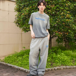 Vintage fade Wave logo sweat pants