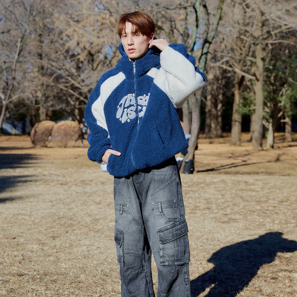 Wave logo fleece full zip-up