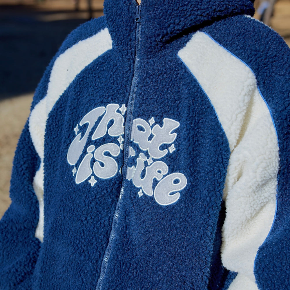 Wave logo fleece full zip-up