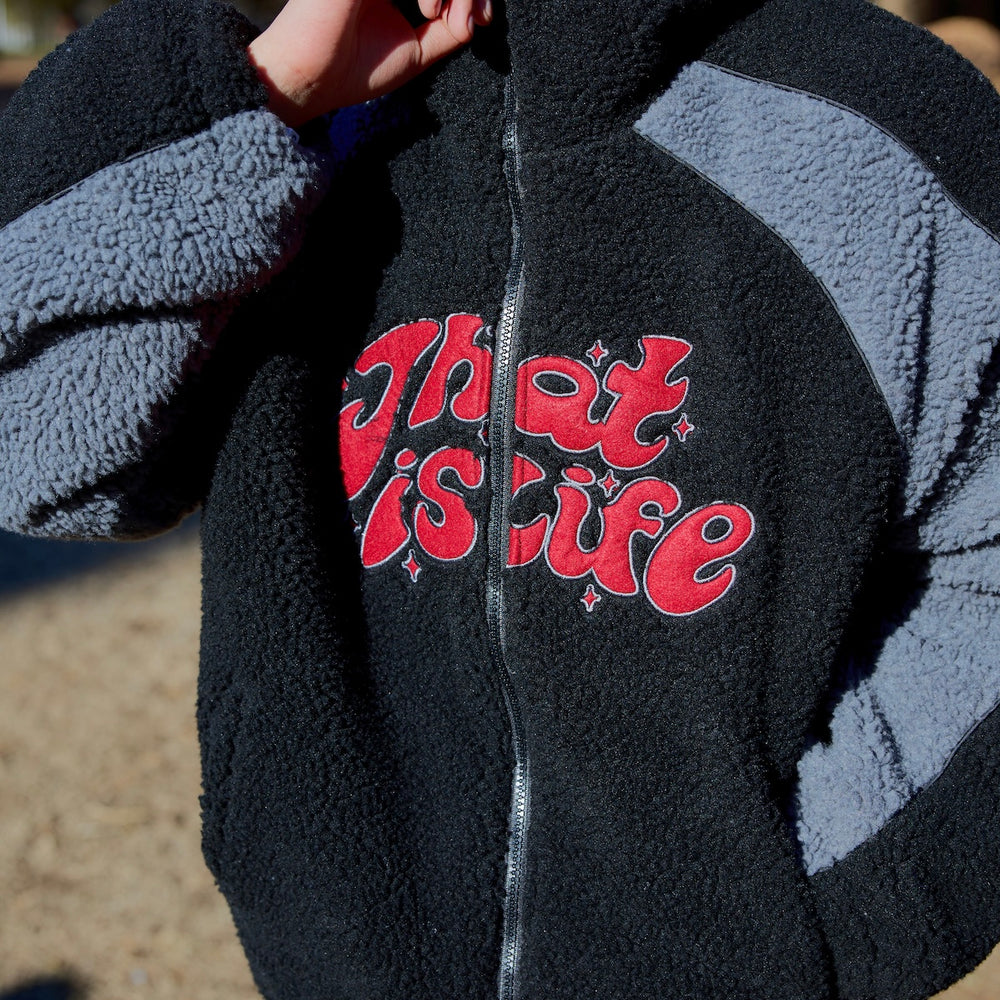 Wave logo fleece full zip-up