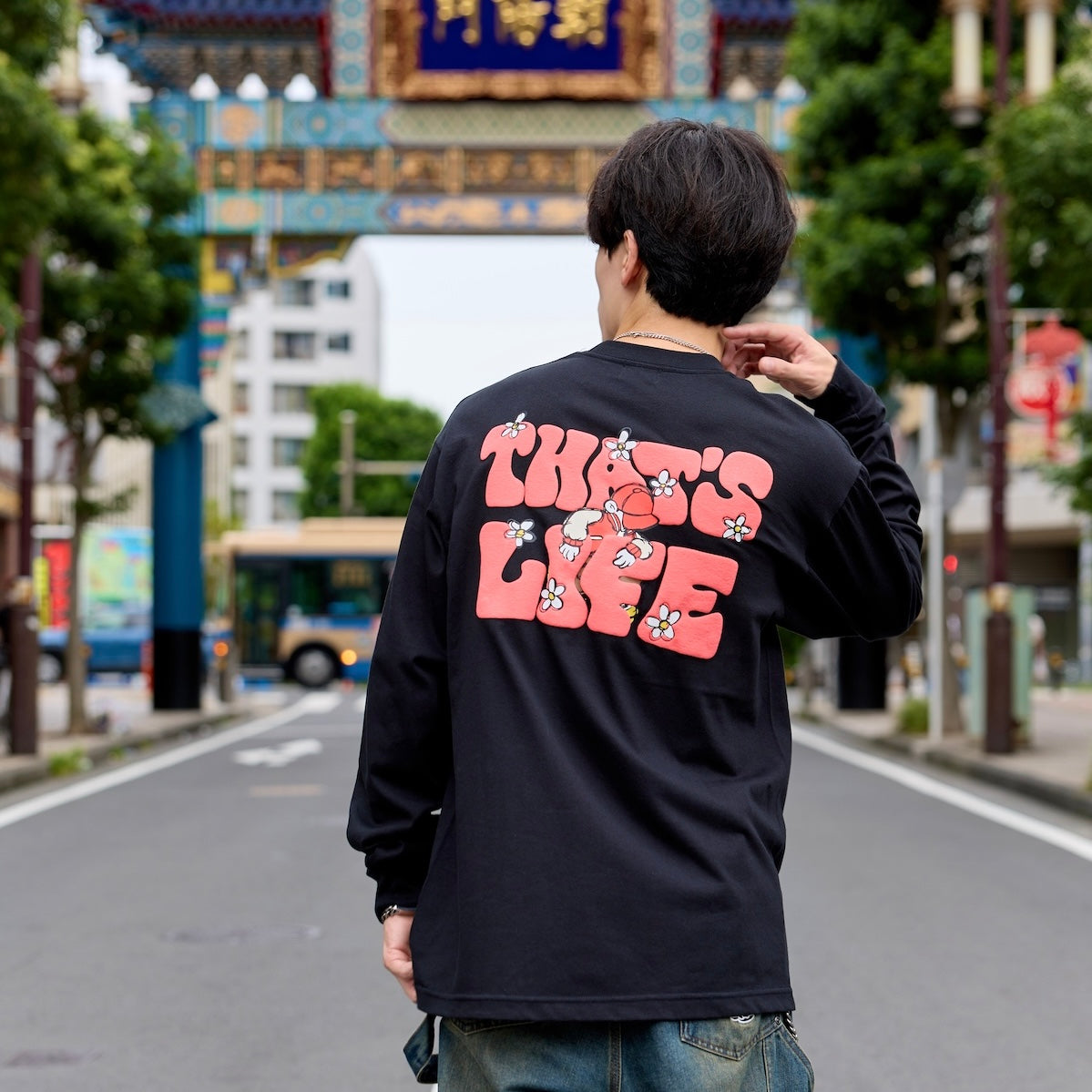 HEAVY WEIGHT 7.1oz ”FLOWER BOY” LOGO LONG SLEEVE