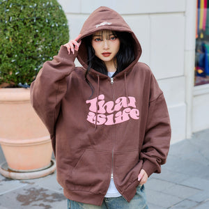 HEAVY WEIGHT 12.0oz FRONT LOGO ZIP HOODIE