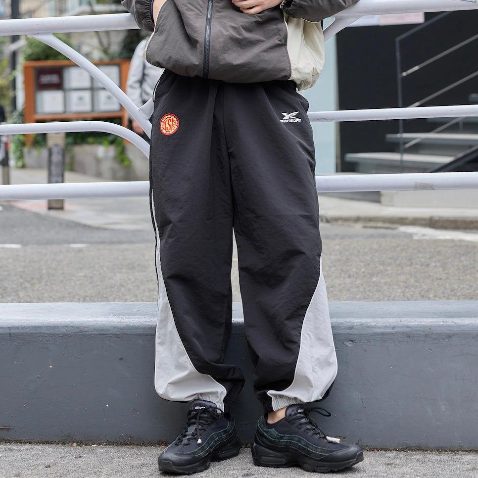 That's life Original Double logo Nylon pants