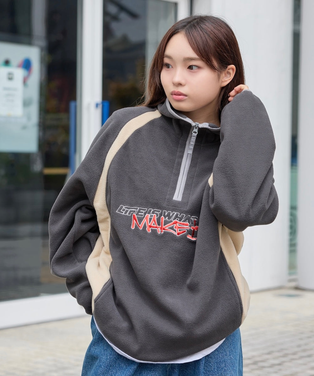 That's life Original Fleece Half zip sweat