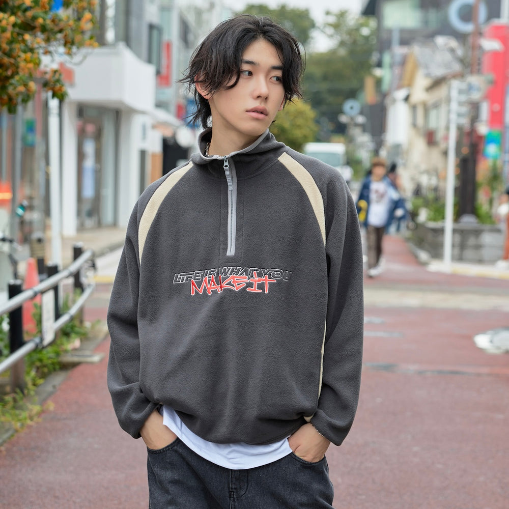 That's life Original Fleece Half zip sweat