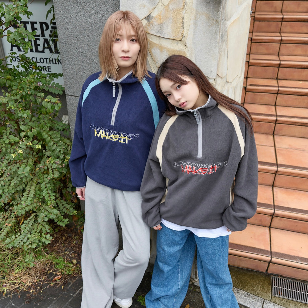 That's life Original Fleece Half zip sweat