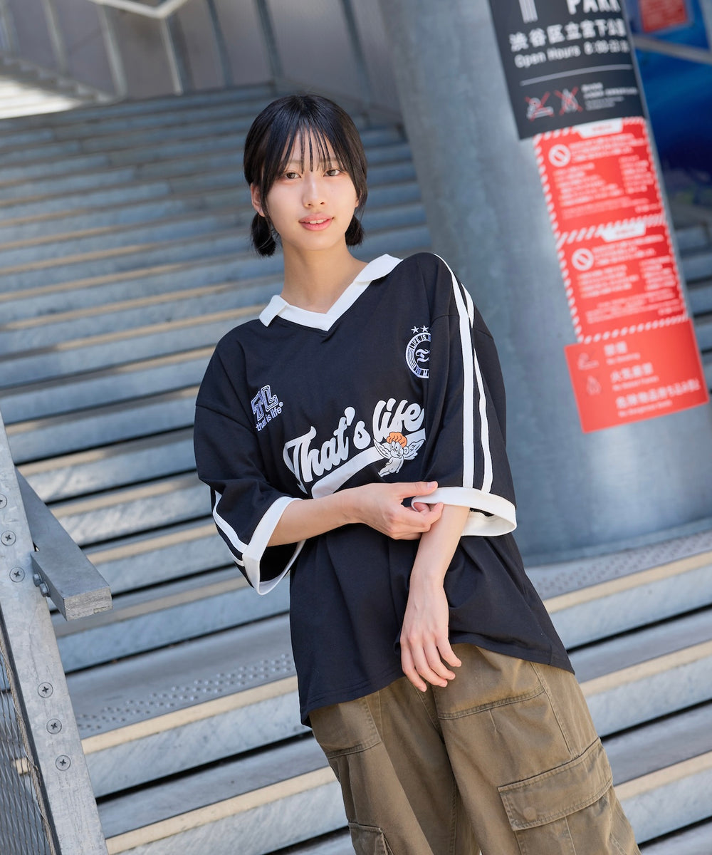 That's life “ANGEL” Sport logo Game Shirt