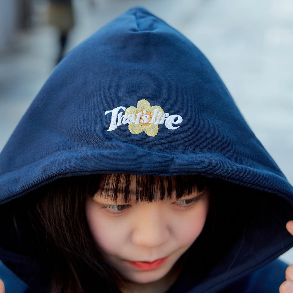 HEAVY WEIGHT 12.0oz "FLOWER" LOGO HOODIE