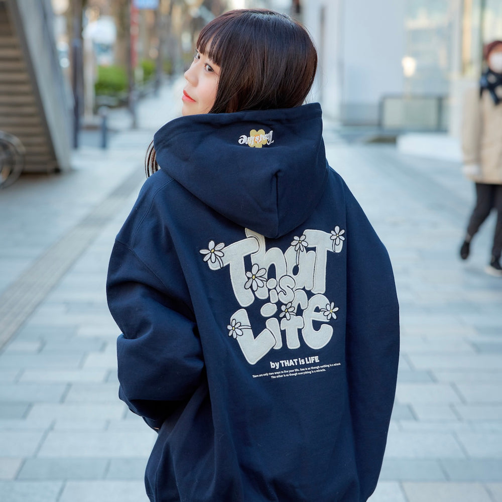 HEAVY WEIGHT 12.0oz "FLOWER" LOGO HOODIE