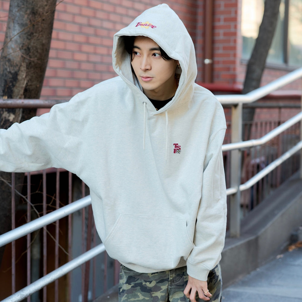 HEAVY WEIGHT 12.0oz "FLOWER" LOGO HOODIE