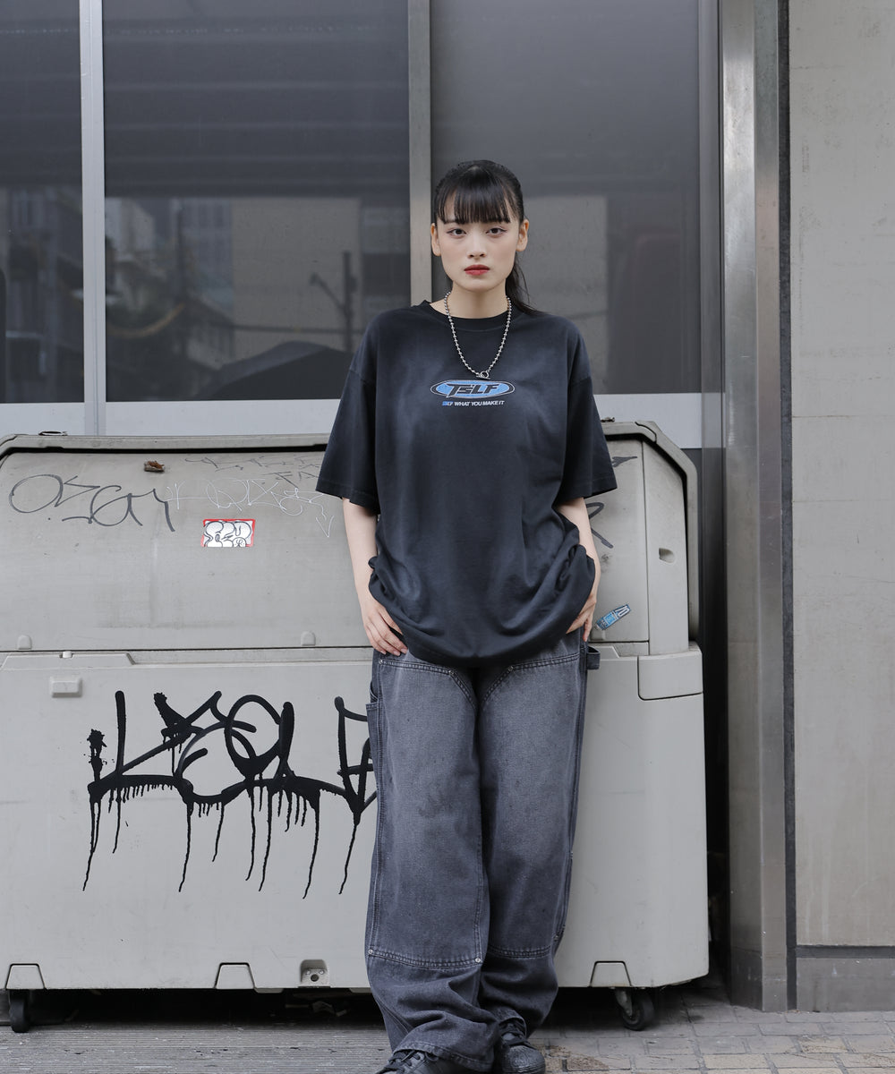 Vintage styles "TsLF" logo S/S tee free