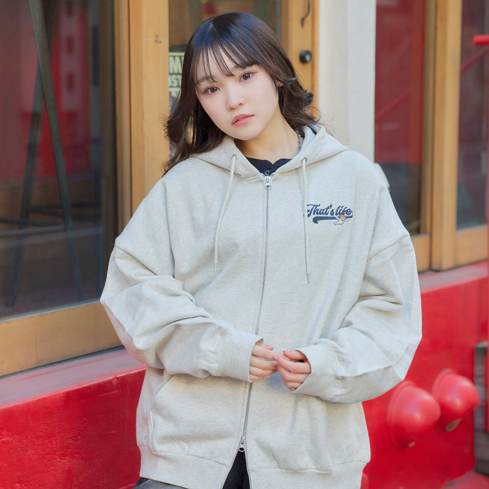 HEAVY WEIGHT 12.0oz ANGEL LOGO ZIP HOODIE