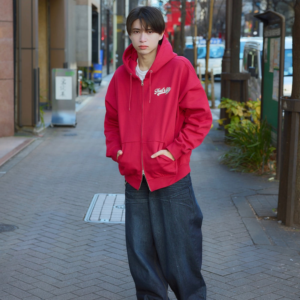 HEAVY WEIGHT 12.0oz ANGEL LOGO ZIP HOODIE