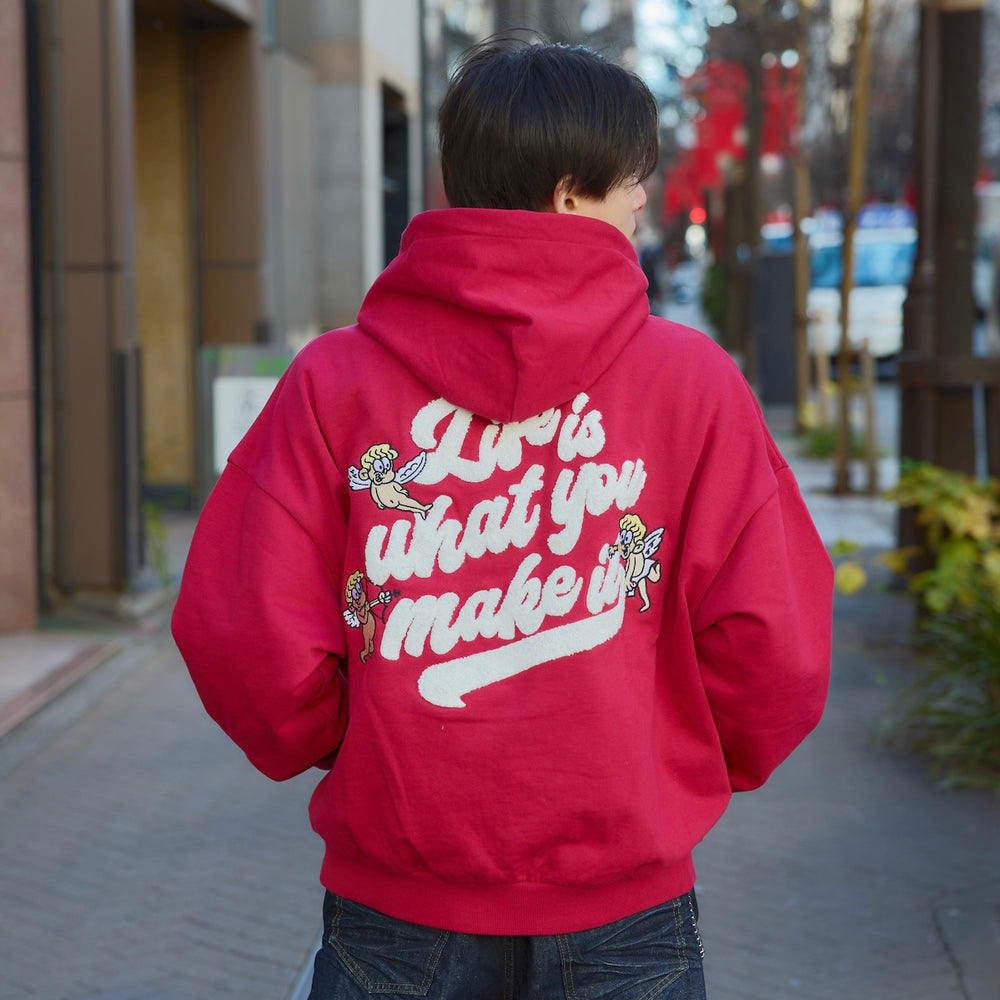 HEAVY WEIGHT 12.0oz ANGEL LOGO ZIP HOODIE