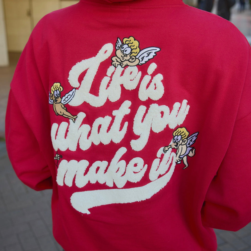 HEAVY WEIGHT 12.0oz ANGEL LOGO ZIP HOODIE