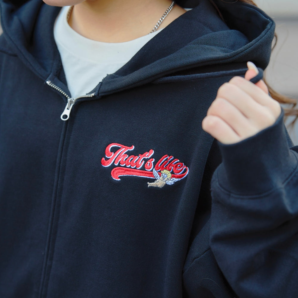 HEAVY WEIGHT 12.0oz ANGEL LOGO ZIP HOODIE