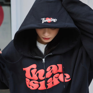 HEAVY WEIGHT 12.0oz FRONT LOGO ZIP HOODIE