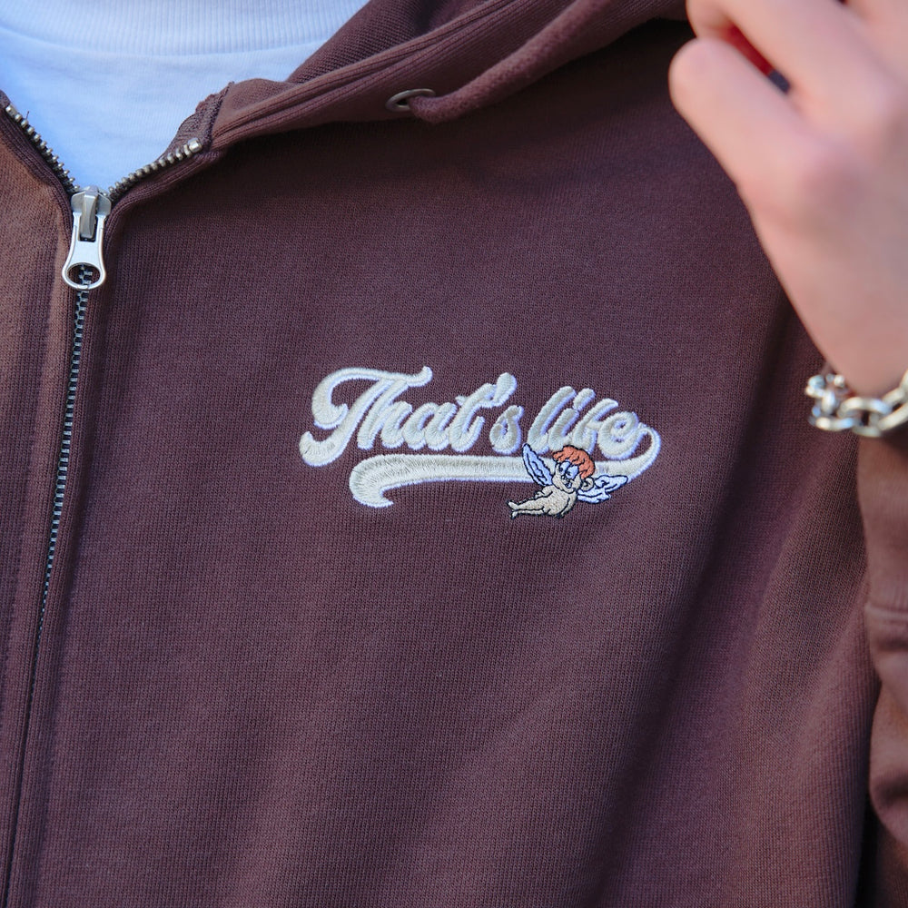 HEAVY WEIGHT 12.0oz ANGEL LOGO ZIP HOODIE