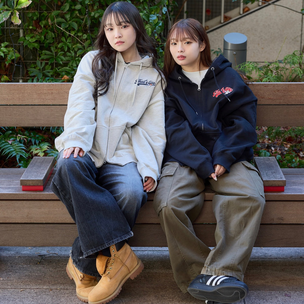 HEAVY WEIGHT 12.0oz ANGEL LOGO ZIP HOODIE