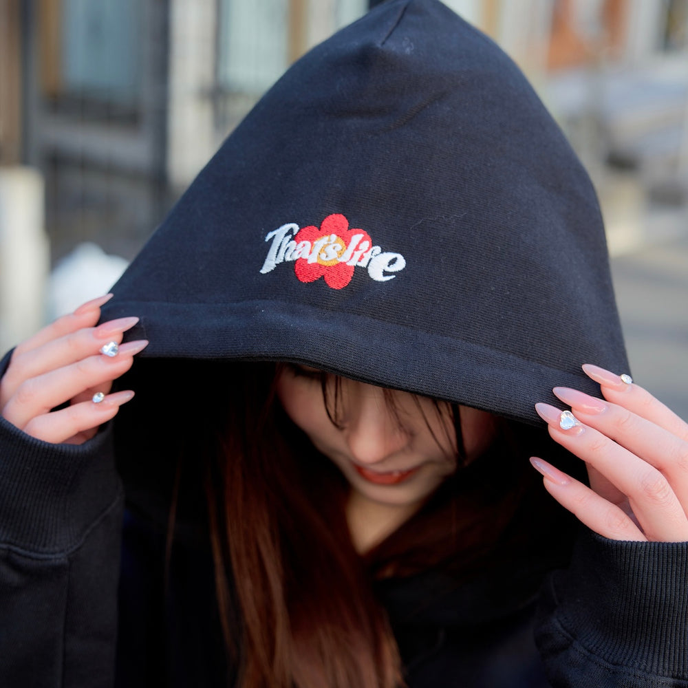 HEAVY WEIGHT 12.0oz "FLOWER" LOGO HOODIE