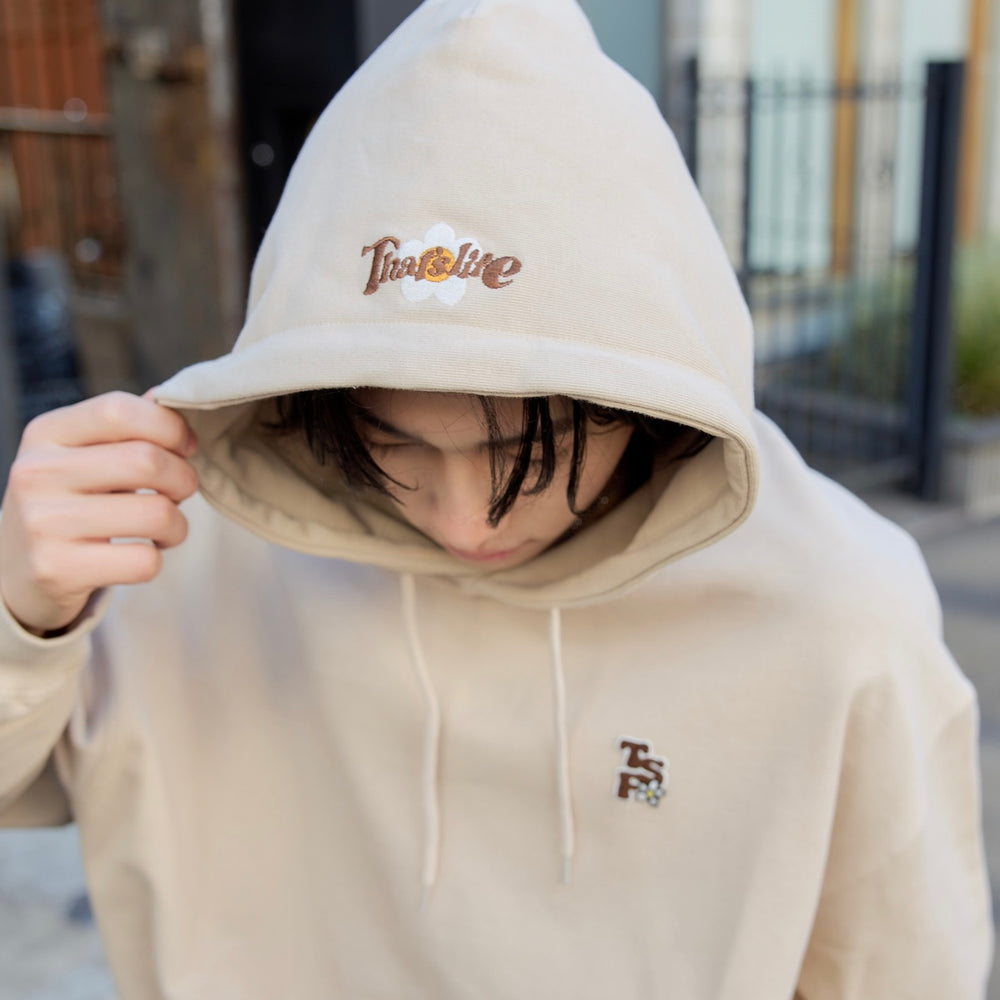 HEAVY WEIGHT 12.0oz "FLOWER" LOGO HOODIE